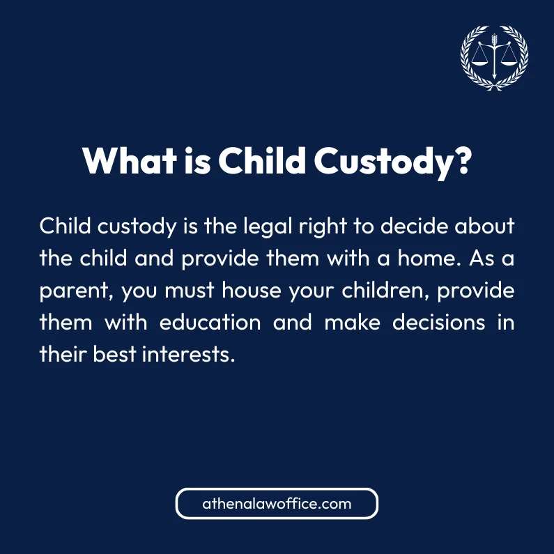 An infographic on what is child custody in Ontario
