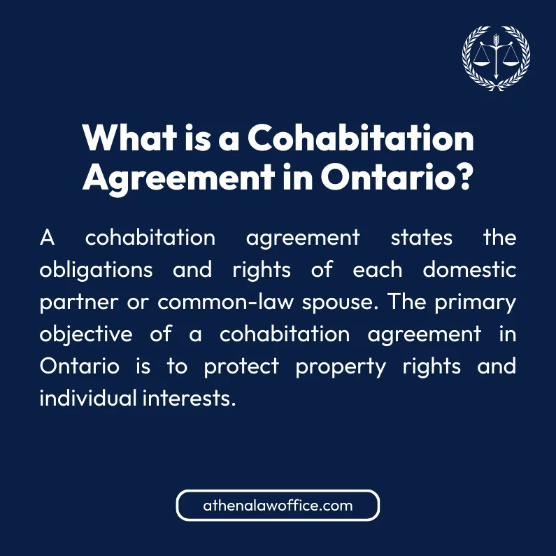 A definition post explaining what is a cohabitation agreement in Ontario