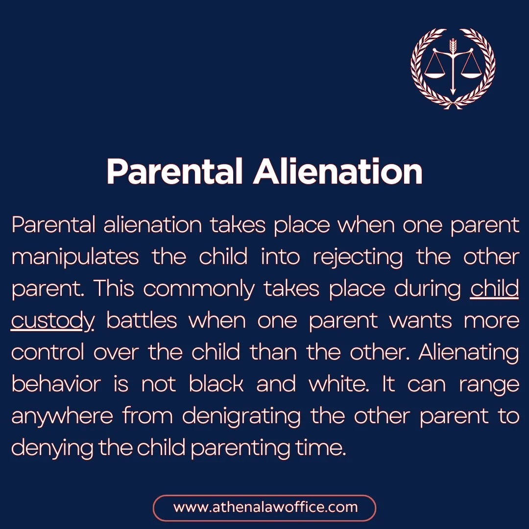A definition post explaining what is parental alienation