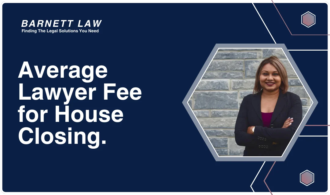 A graphic illustrating the average lawyer fees associated with house closing.