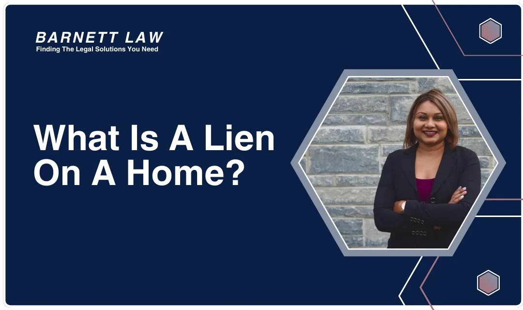 An question graphic of what is a lien on a home.