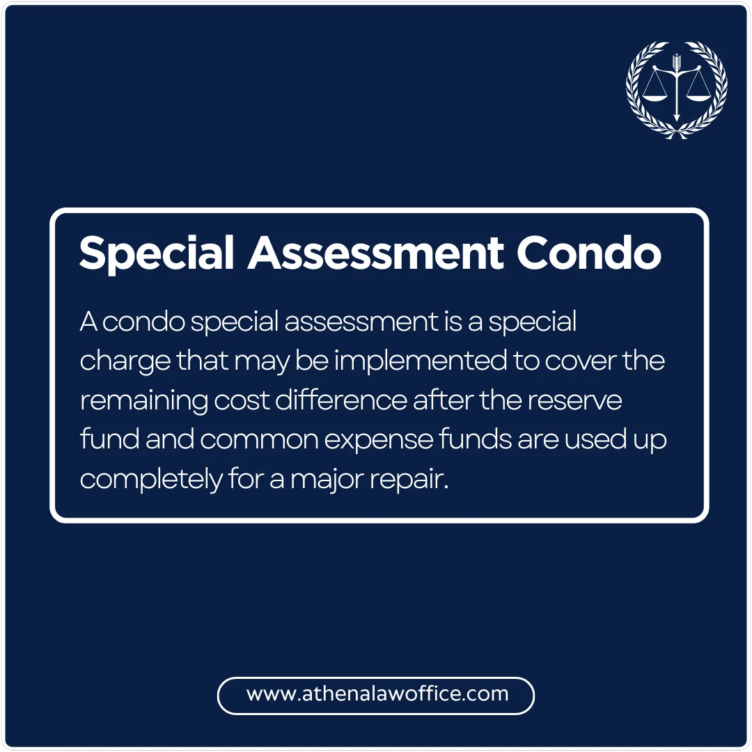 An infographic of special assessment condo definition.