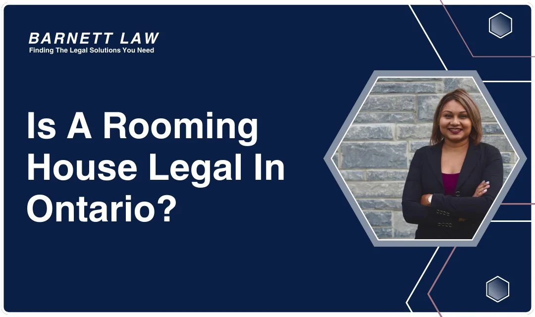 A cover graphic questioning if a rooming house is legal in Ontario.