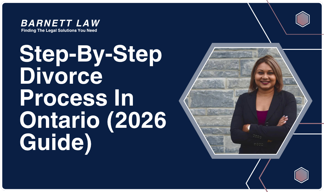 A cover for a guide about the divorce process in Ontario.